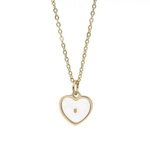 Mustard Seed Faith Heart 18k Gold Plated Necklace